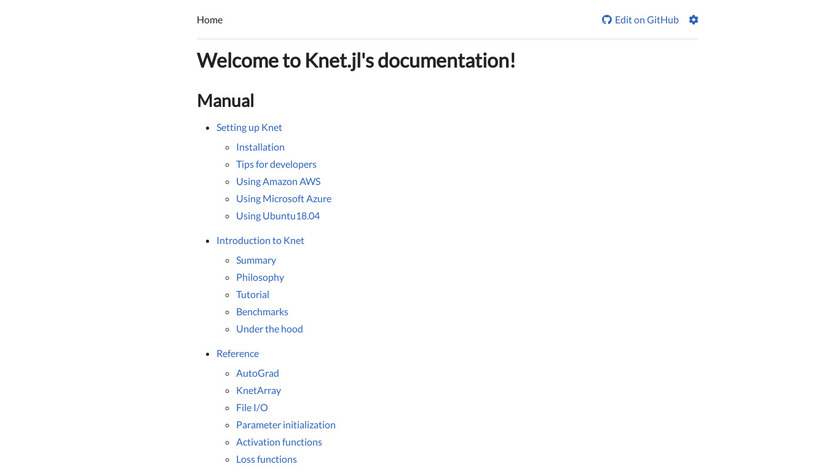 Knet Landing Page