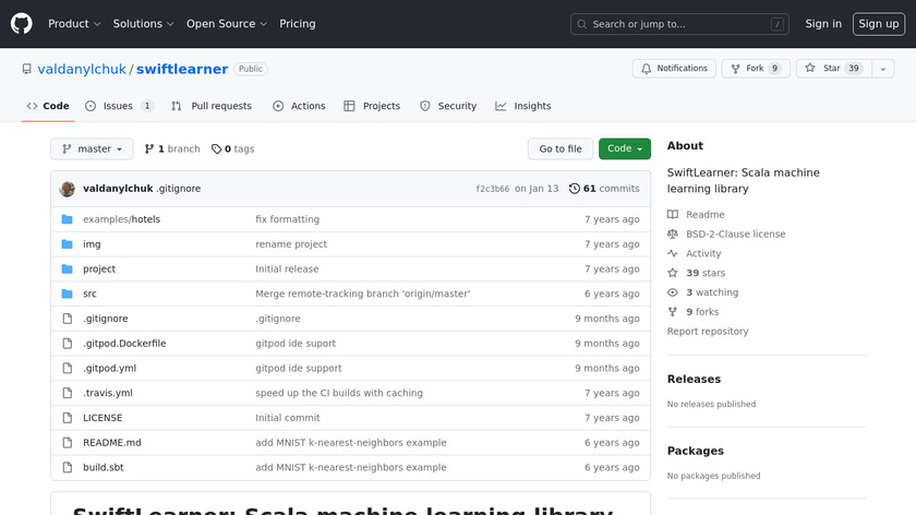 SwiftLearner Landing Page