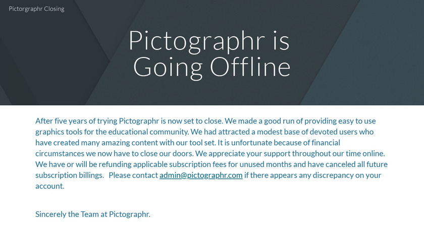Pictographr Landing Page