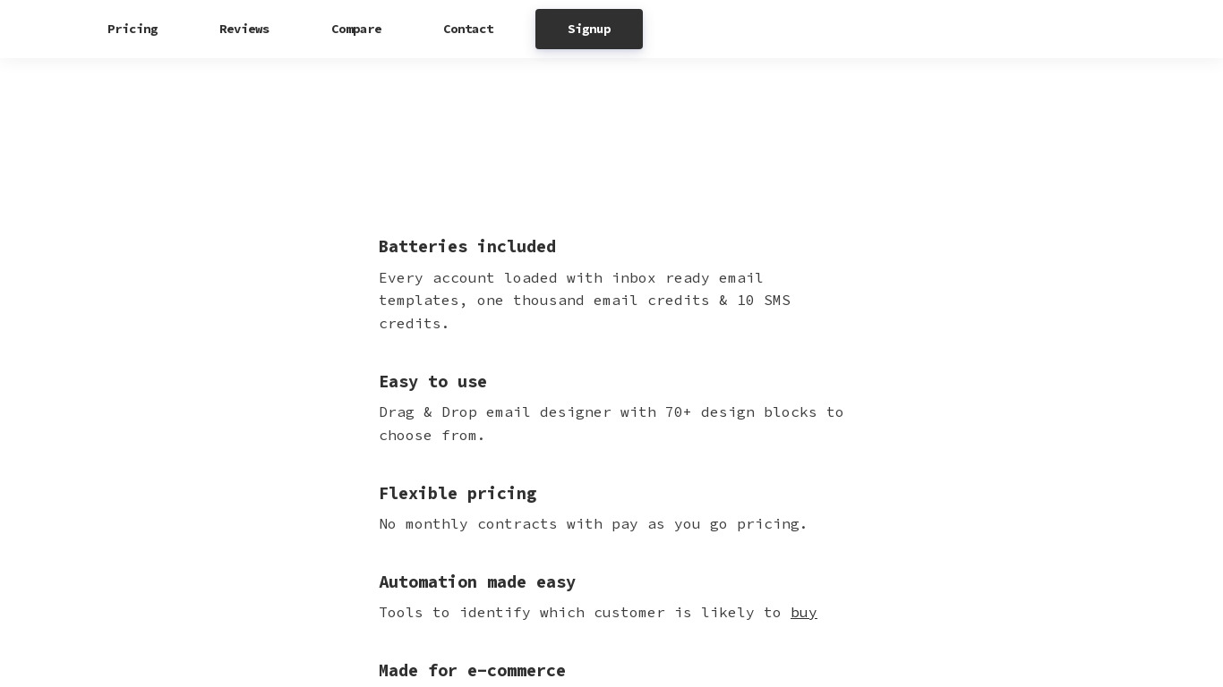 SensorPro Landing page