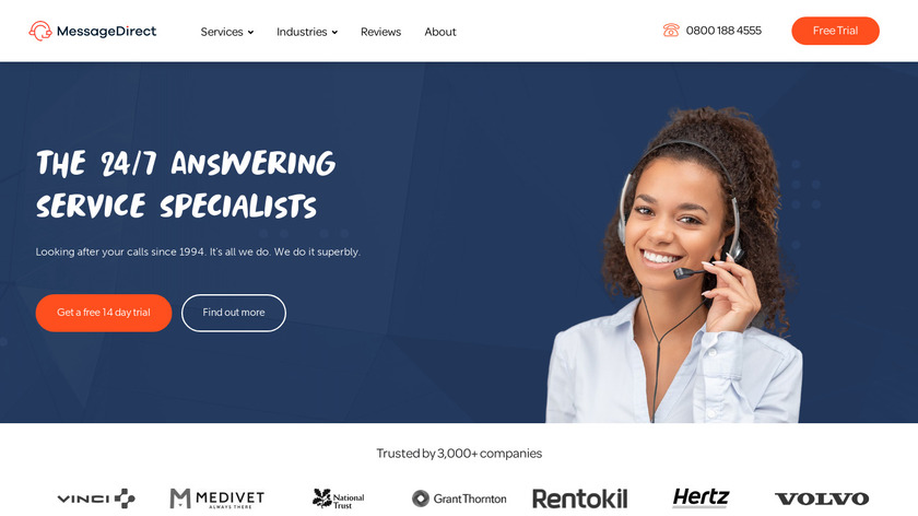 Message Direct Landing Page