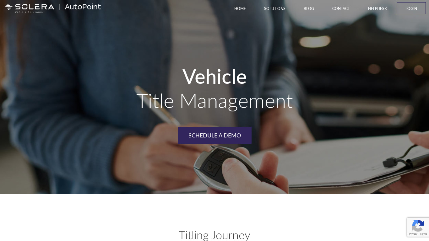 Autopoint Temp Tag Landing page