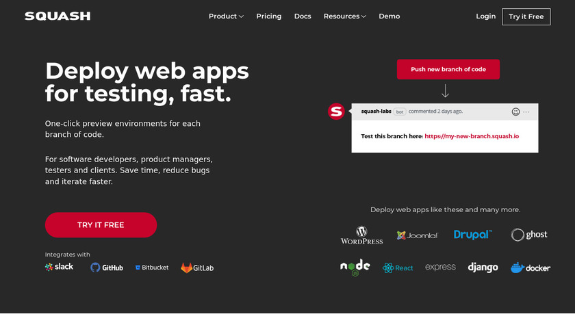 Squash Landing Page