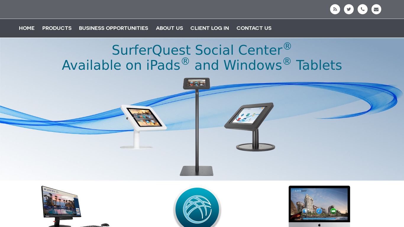 SurferQuest Landing page