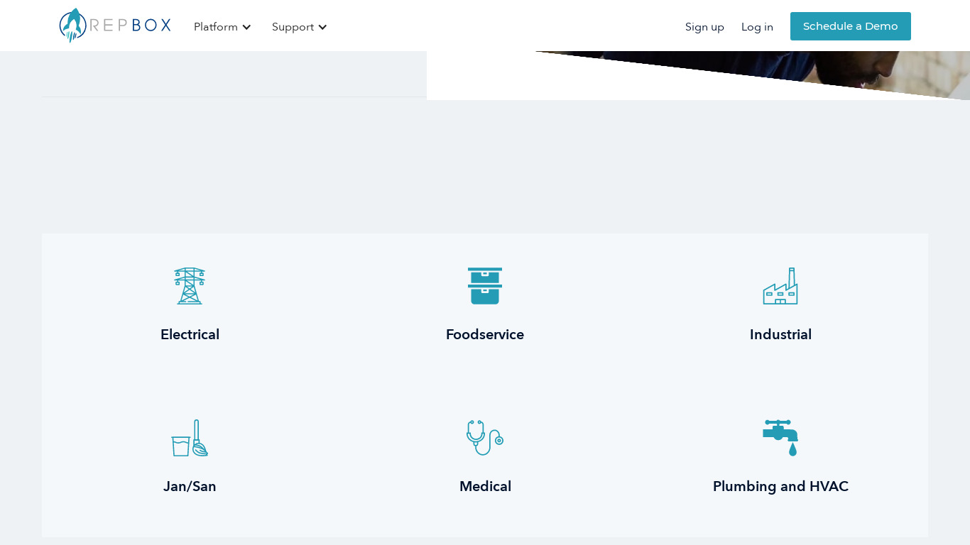 Repbox Landing page