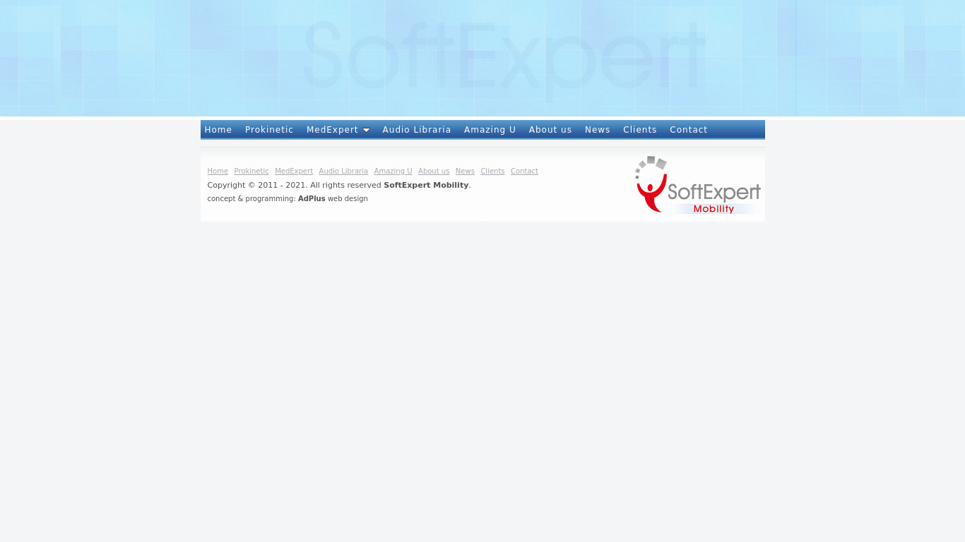 MedExpert CRM Landing page