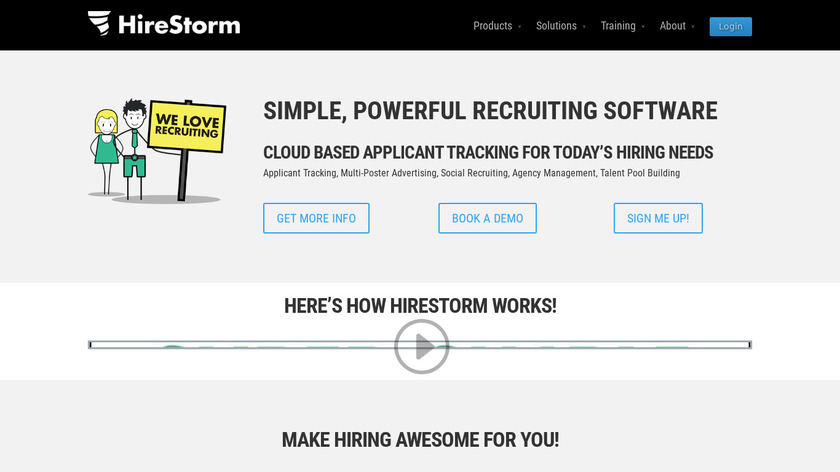 HireStorm Landing Page