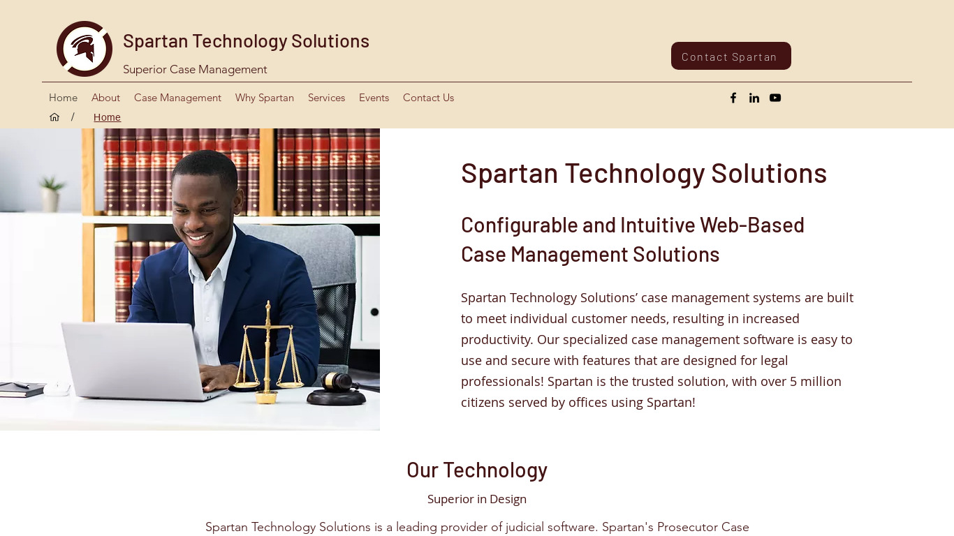Case Managment Systems Landing page