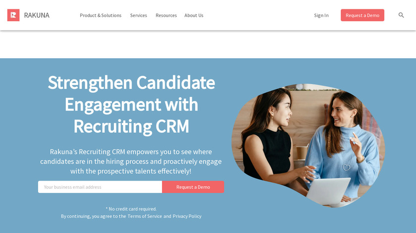 Recruiting CRM Landing Page