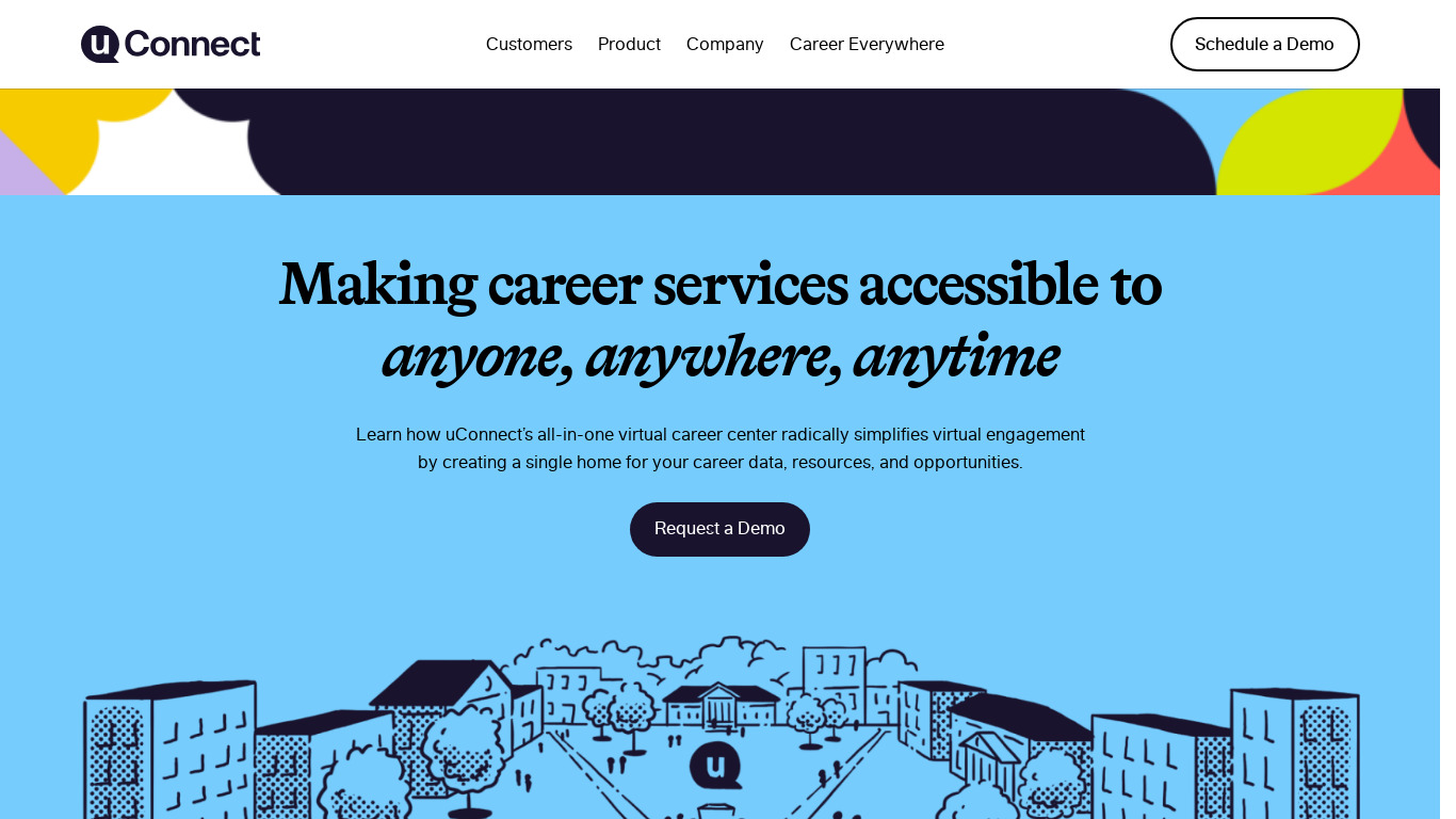 uConnect Landing page