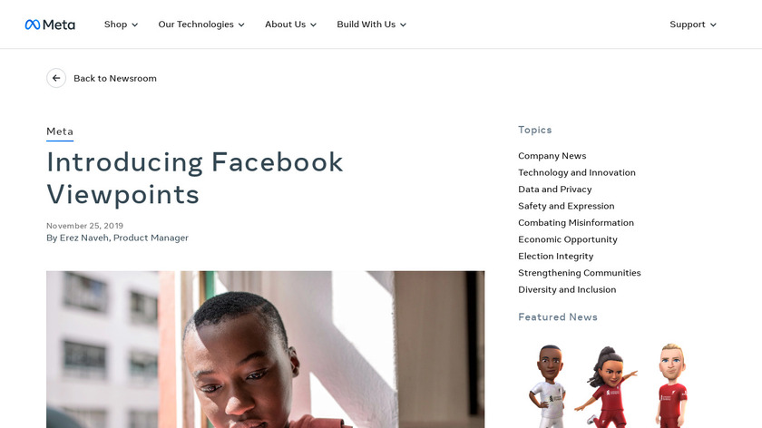 Facebook Viewpoints Landing Page