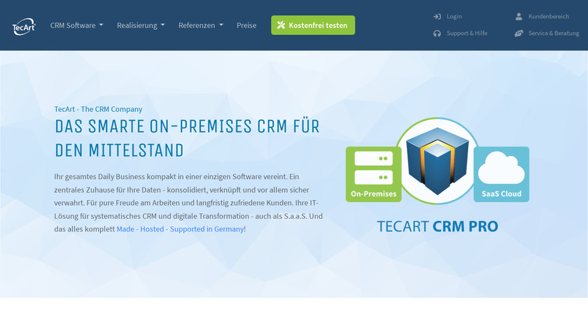 TecArt Landing Page