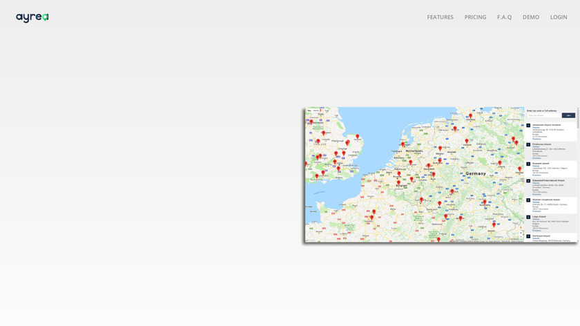 Ayrea Landing Page