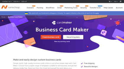 Namecheap Business Card Maker image