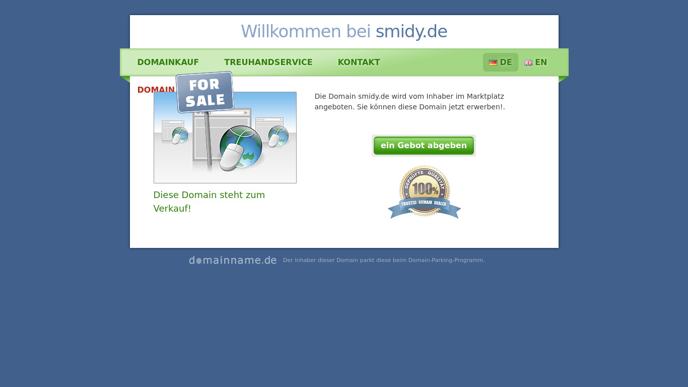 Smidy Landing page