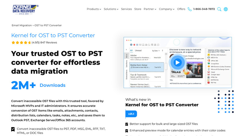 KERNEL FOR OST TO PST Landing Page