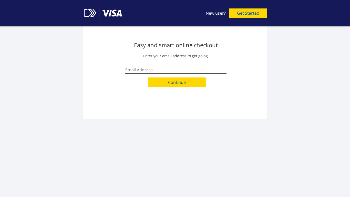 The New Visa Checkout Landing page