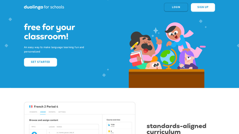 Duolingo for Schools Landing Page