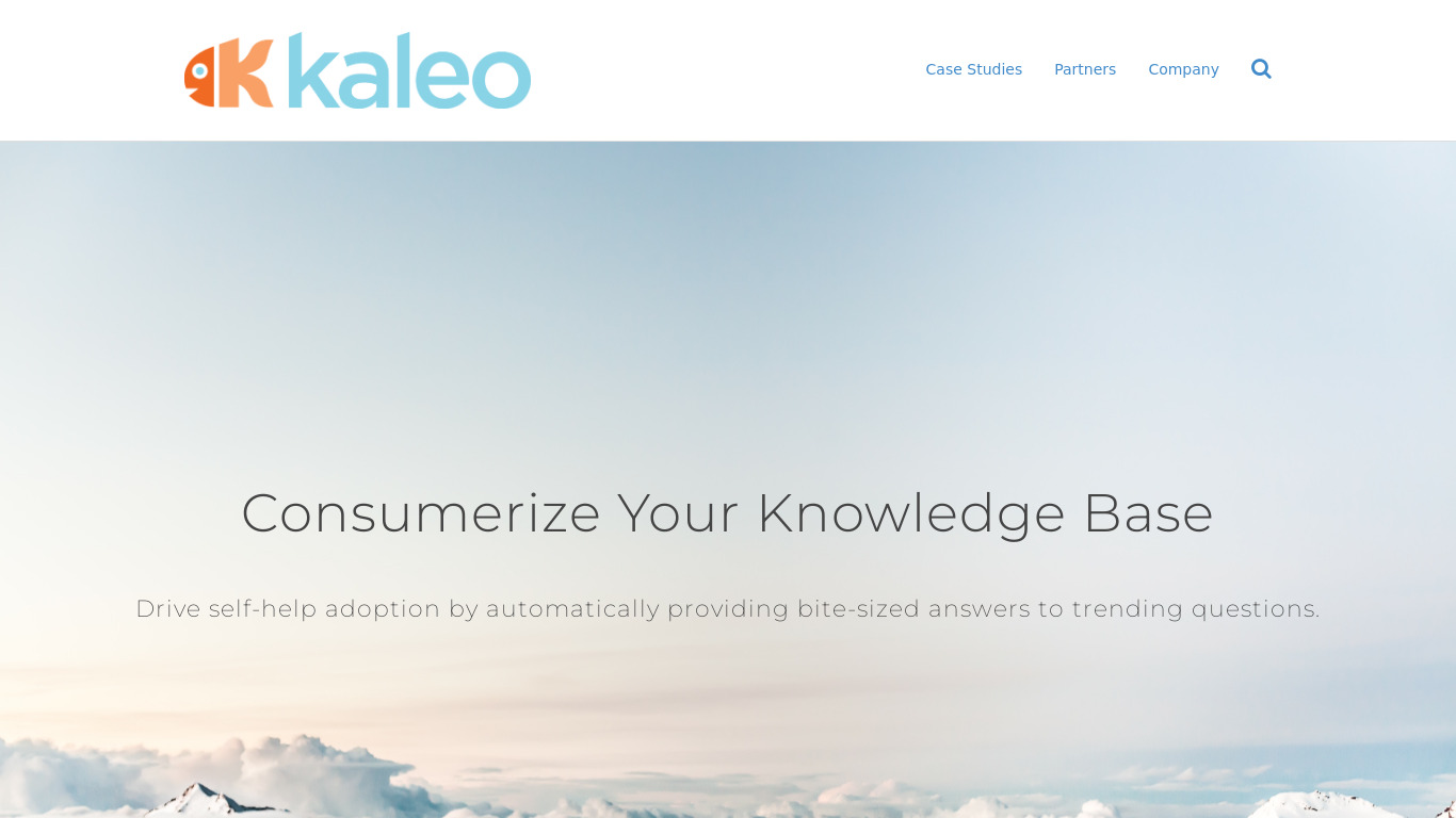 Kaleo Landing page