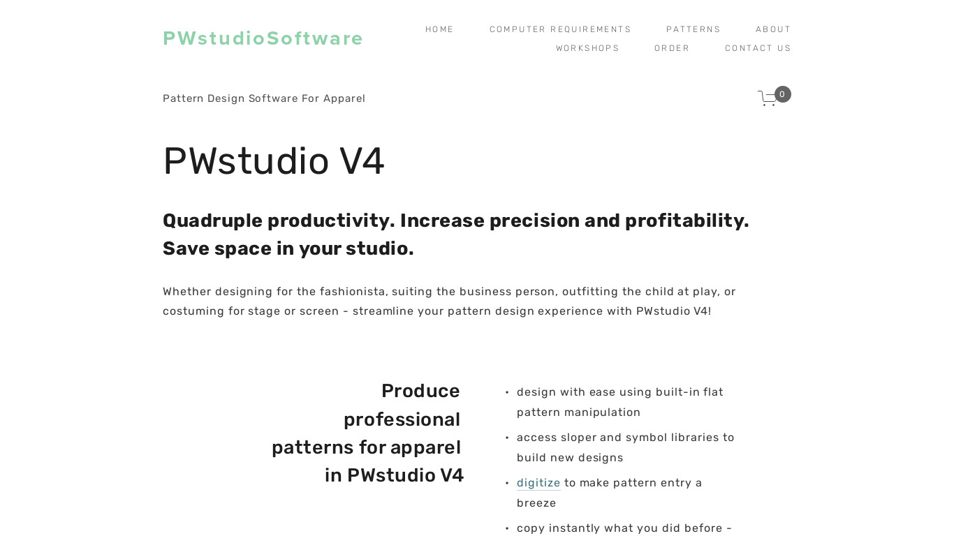 Pwstudiosoftware.com Landing page