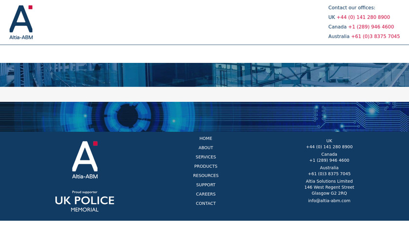 altia-abm.com Altia Investigation Toolkit Landing Page