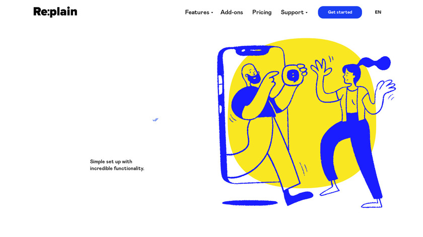 Re:plain Landing Page