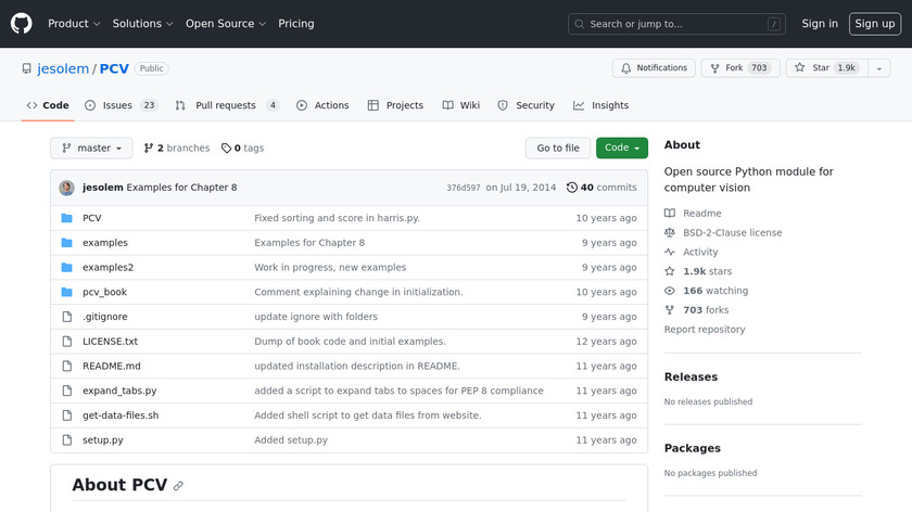 PCV Landing Page
