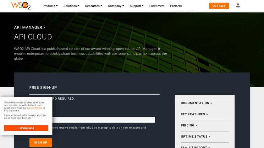 WSO2 API Cloud Landing Page