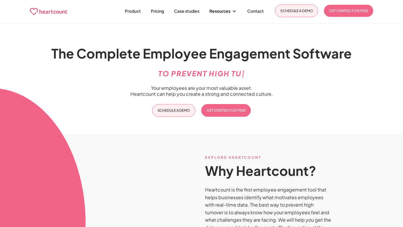 Heartcount Landing page