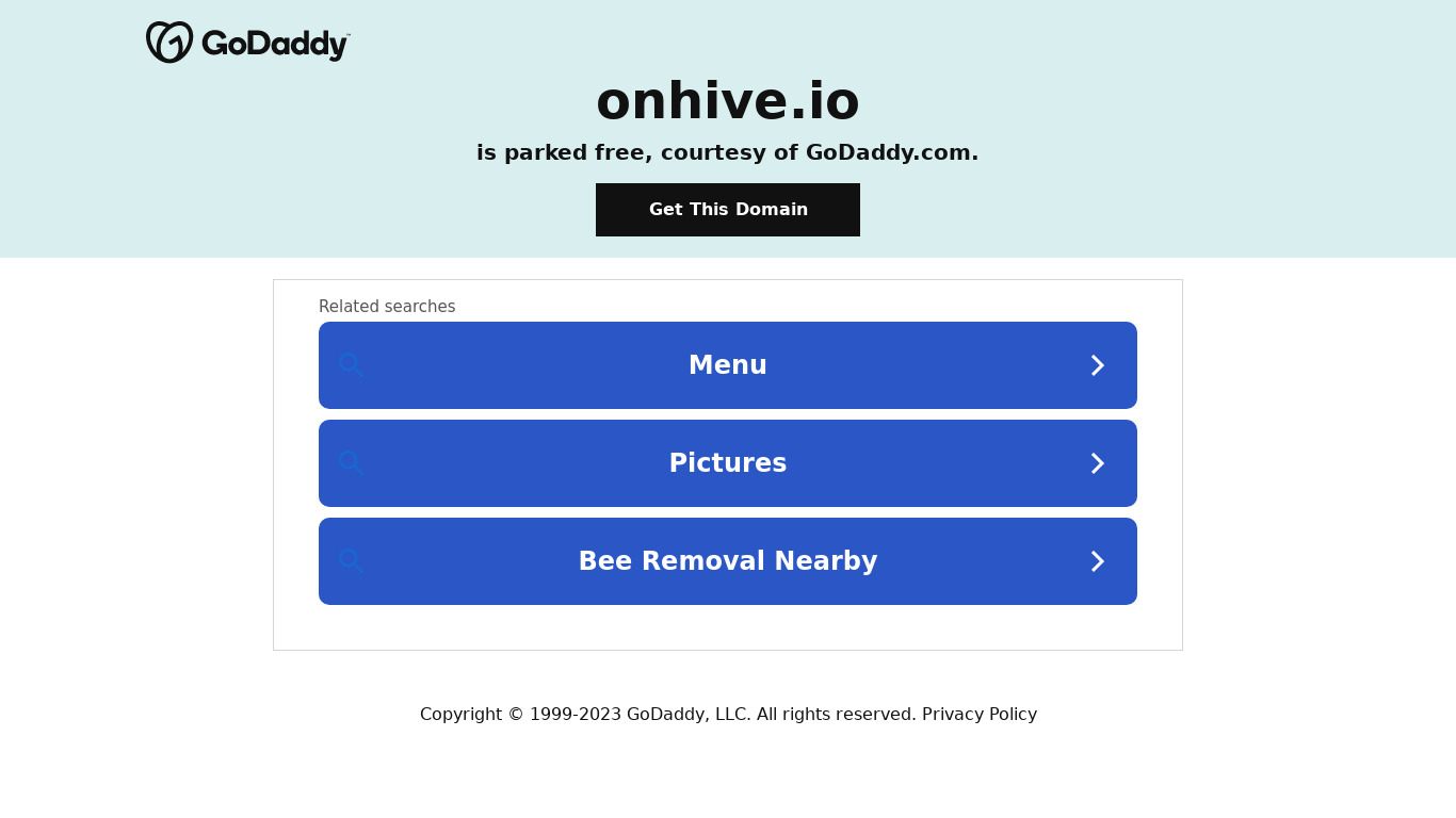 OnHive Landing page