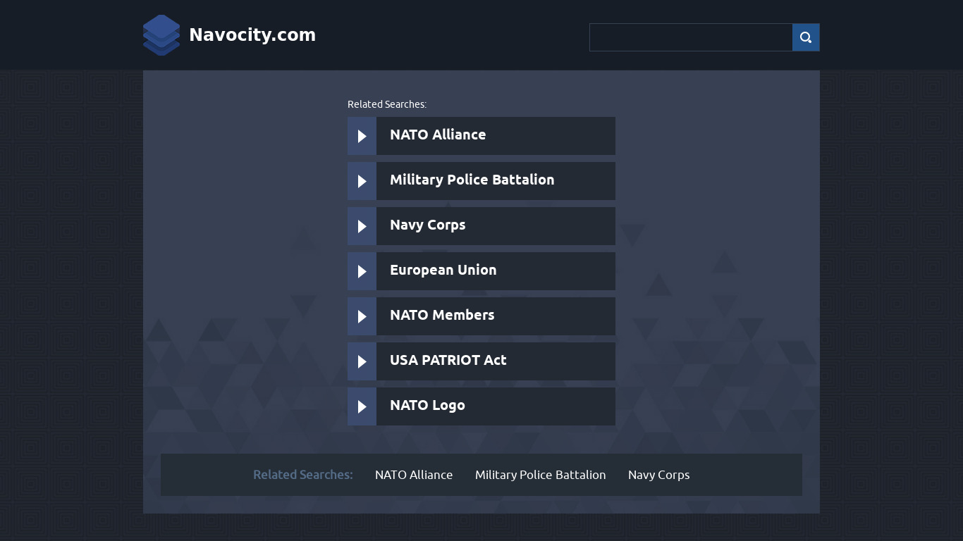 Navocity Landing page