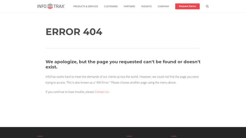 InfoTrax DataTrax Landing Page