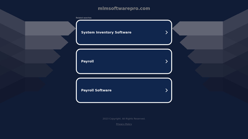 MLMsoftwarePRO Landing Page