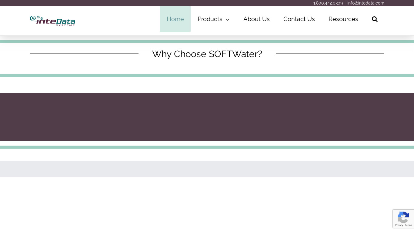 SOFTWater Landing page