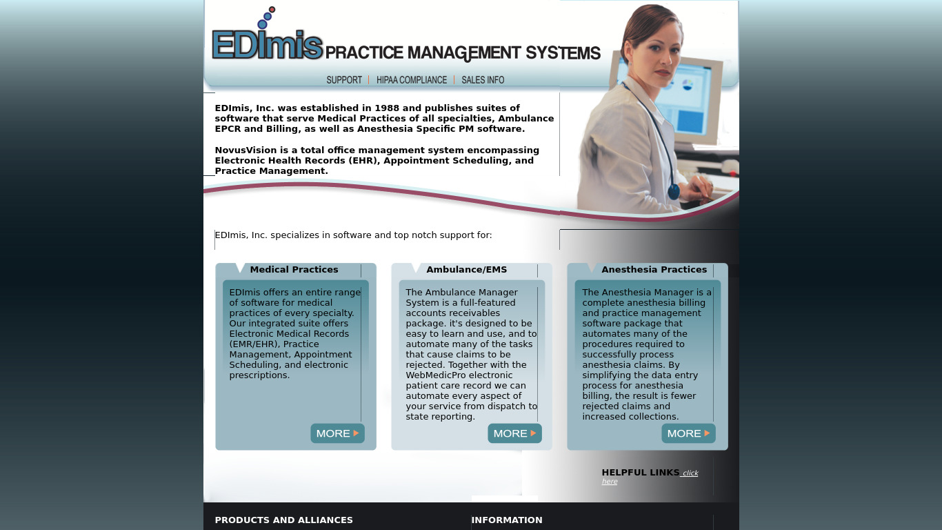 The Ambulance Manager Landing page