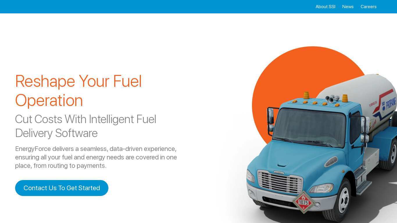 Energy-Force Landing page