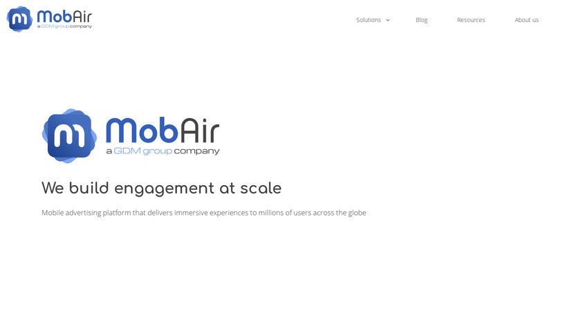 MobAir Landing Page