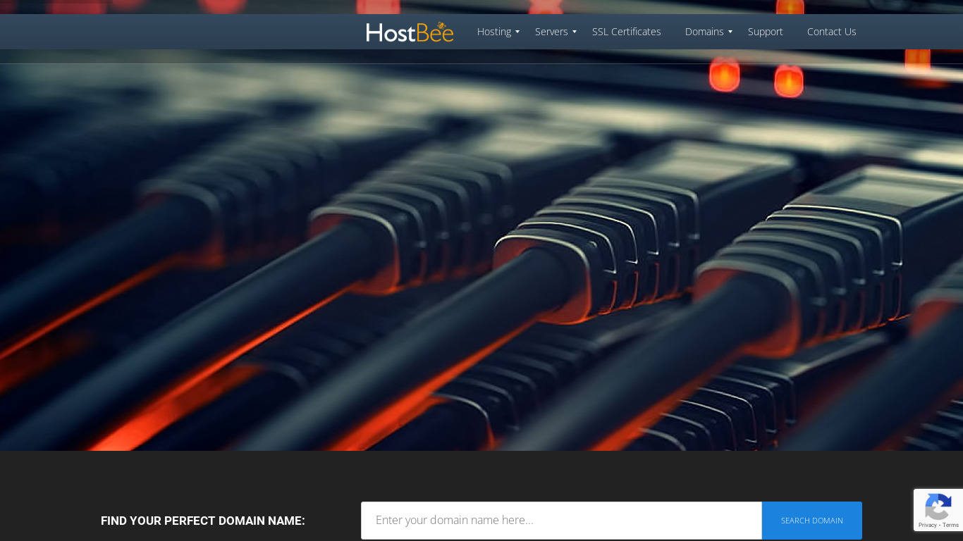 HostBee Landing page