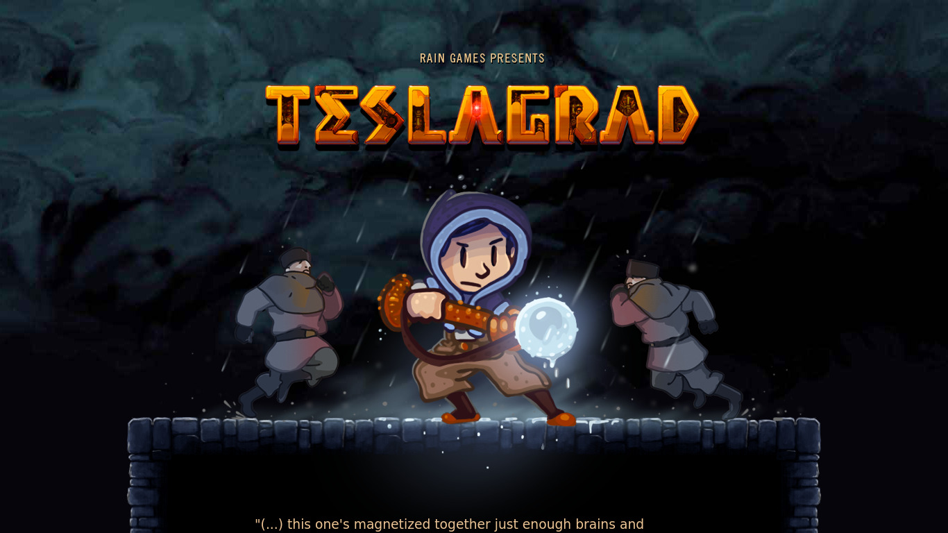 Teslagrad Landing page