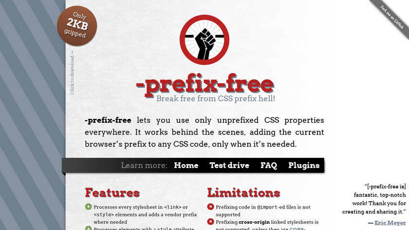 Prefix Free Landing Page