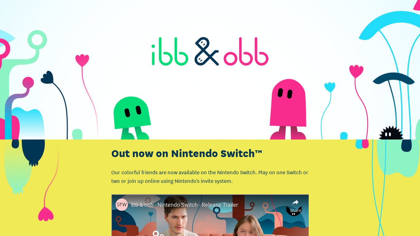 Ibb and Obb Landing page