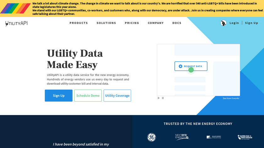 UtilityAPI Landing Page