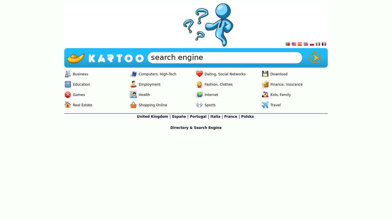 KartOO Landing page
