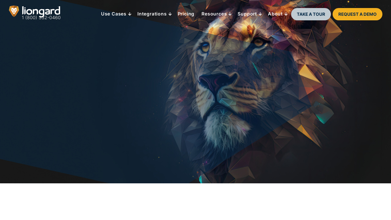 Liongard Landing page