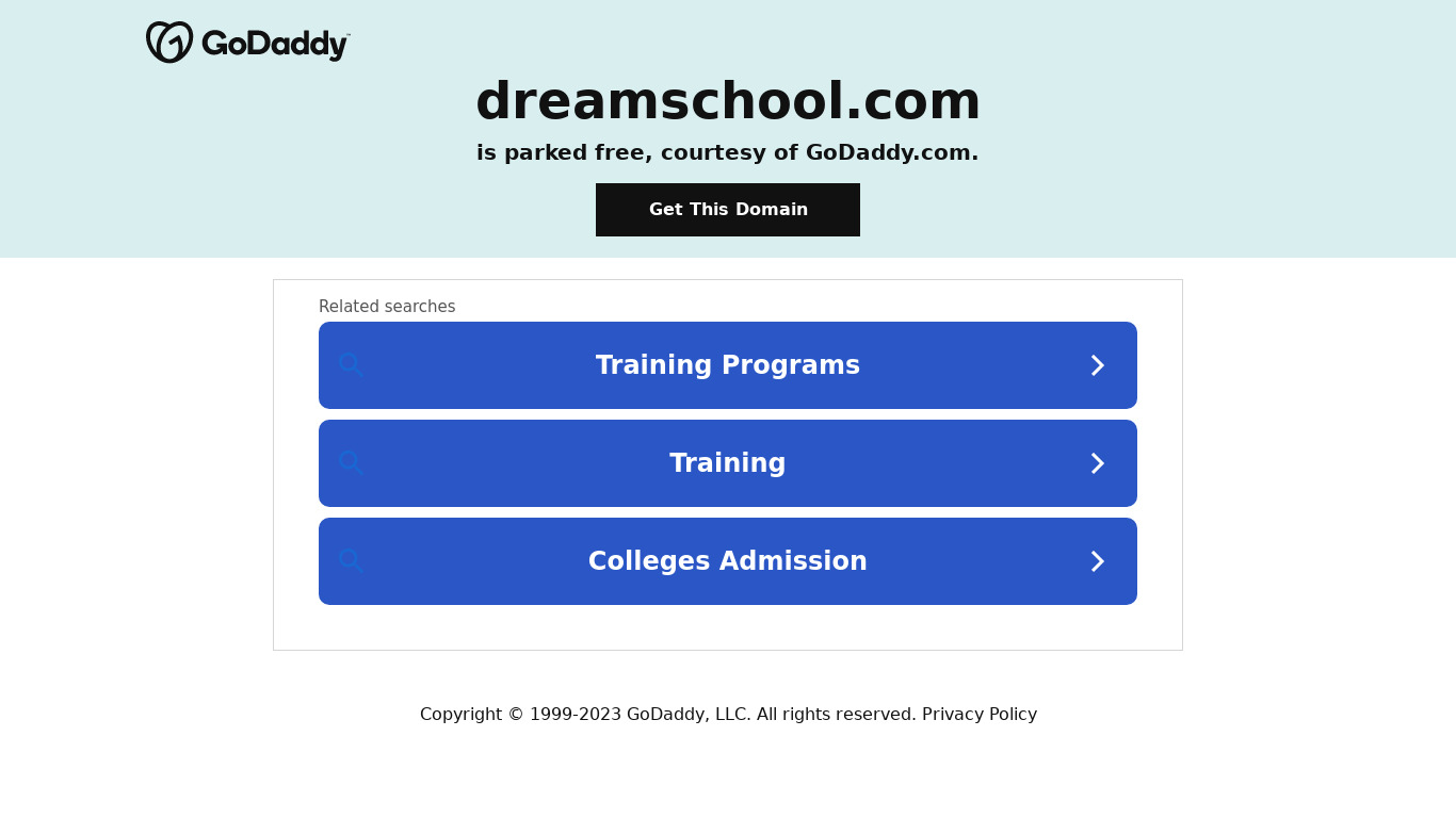 Dream School Manager Landing page