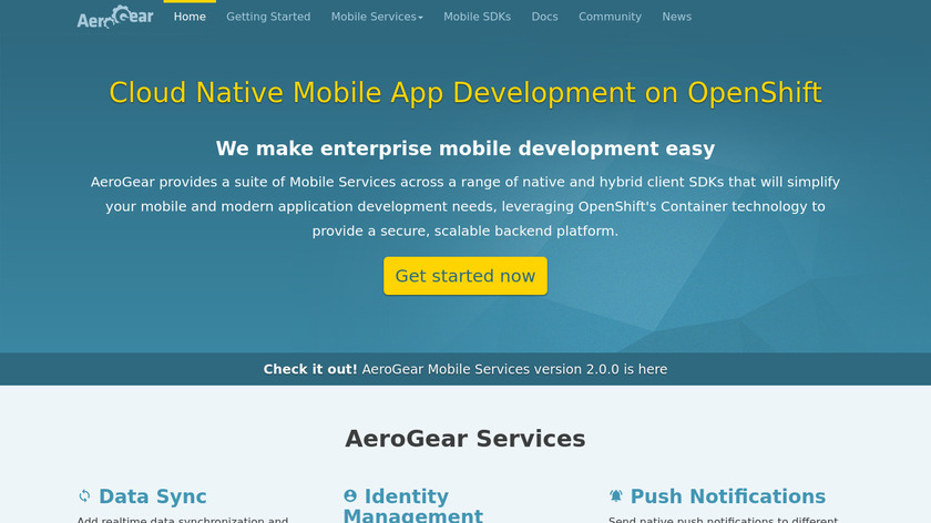 AeroGear Landing Page
