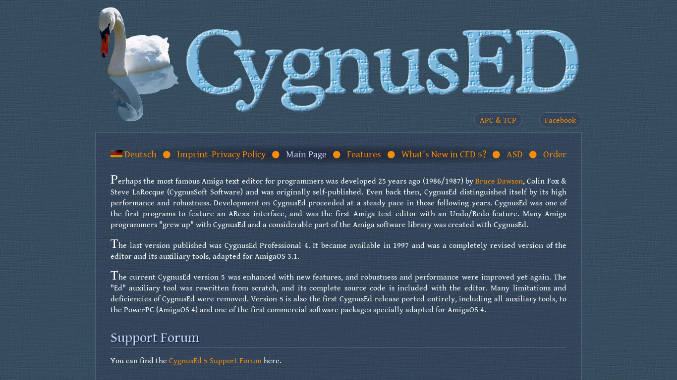 CygnusED Landing page
