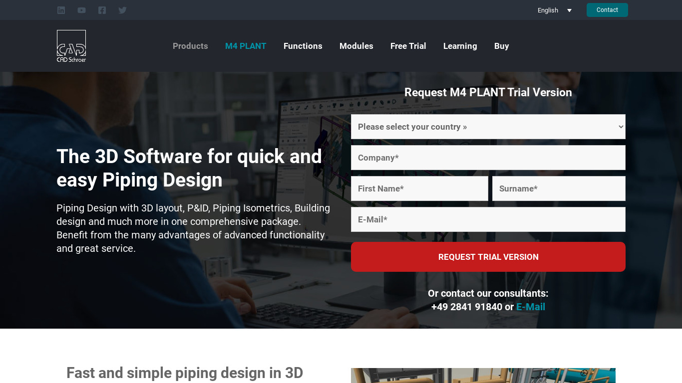 MPDS4 Piping Landing page
