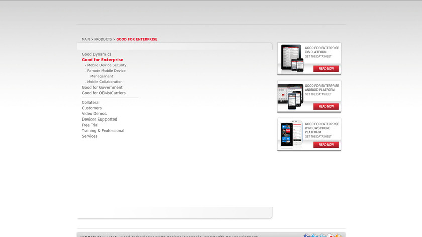Good for Enterprise Landing Page