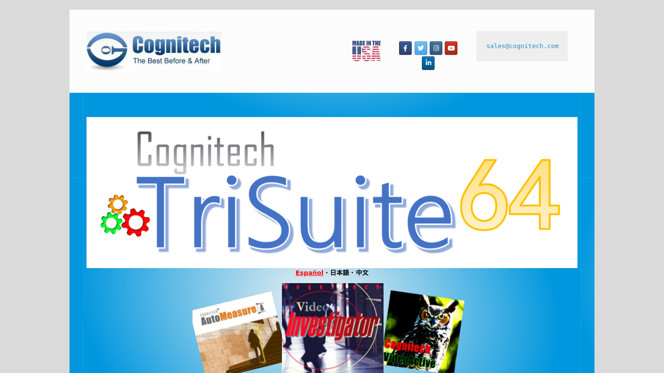 TriSuite14 Landing page